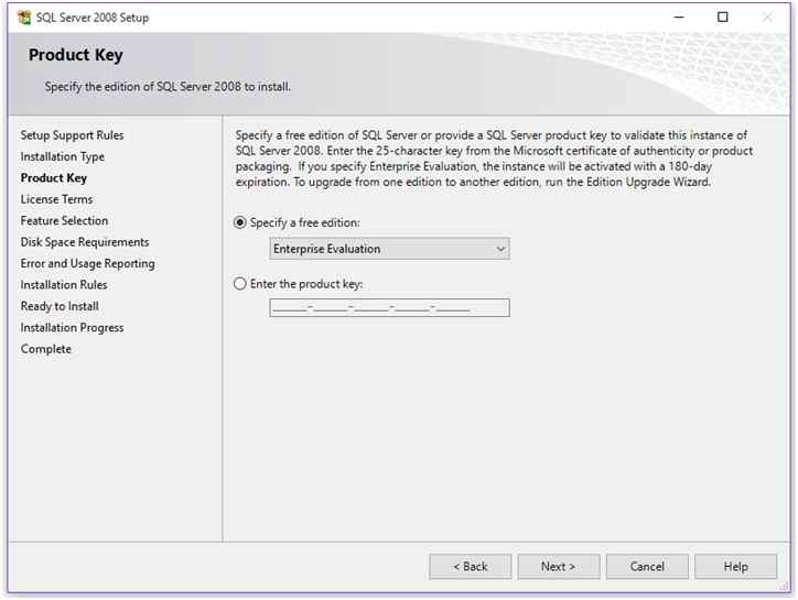 Editions and Product Key